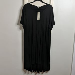 Black knit dress